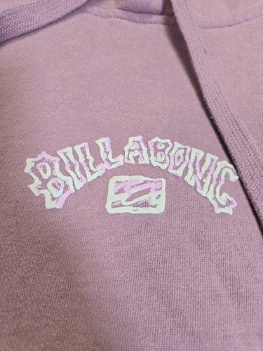 Billabong Men’s Lavender Pullover Hoodie L — Bold Sleeve Graphics Surfwear - Picture 6 of 11