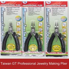 Jewelry Making Pliers Mini Round Flat Sharp Nose Wire Cutter Stainless