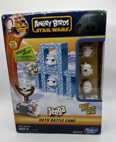 Star Wars Angry Birds Hoth Battle Jenga Hasbro Complete In Box - Picture 1 of 8