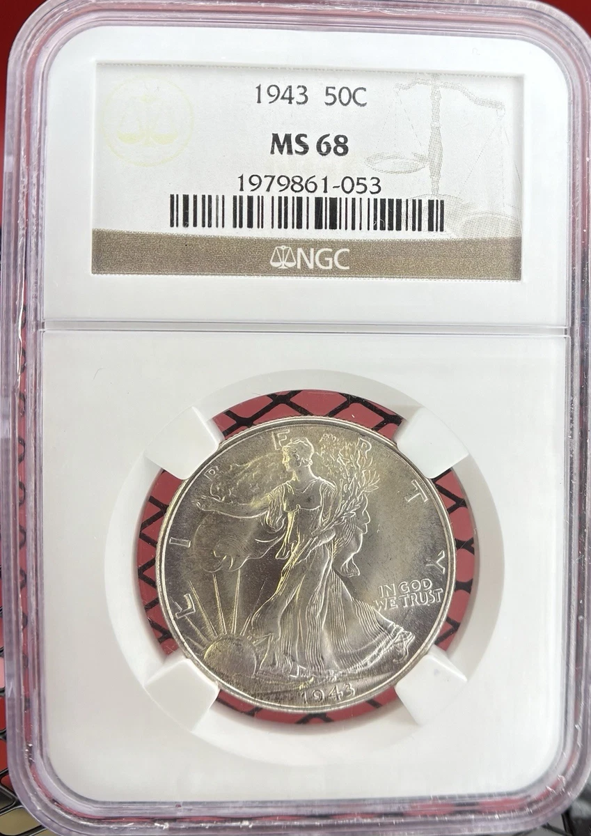 1943 Liberty Walking Half Dollar NGC MS68 | eBay