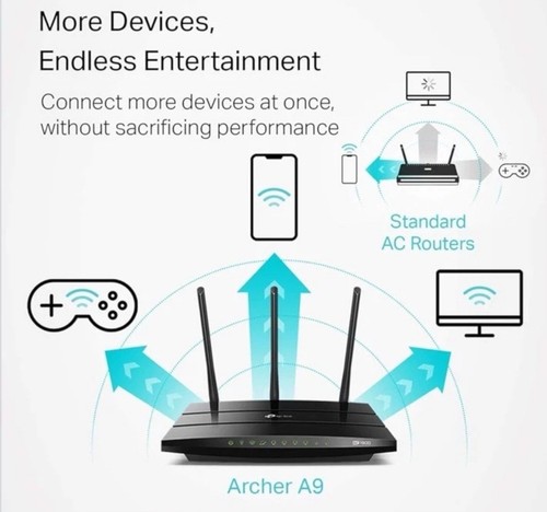 TP-LINK Mesh WiFi Wireless Router A9 AC1750 Wireless MU-Mimo Gigabit - Picture 4 of 5