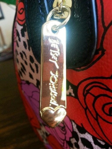 mano Betsey de Bolso de rojas de rosas y Johnson rojas FqROW5