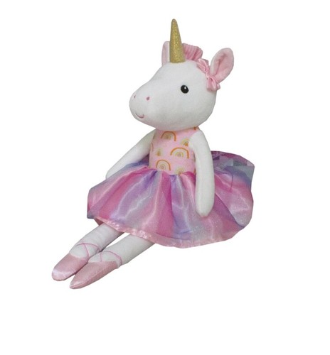 Unicorn Plush Spark Create Imagine Baby Rattle Toy Holiday Toy 15” Spark Create - Picture 4 of 4
