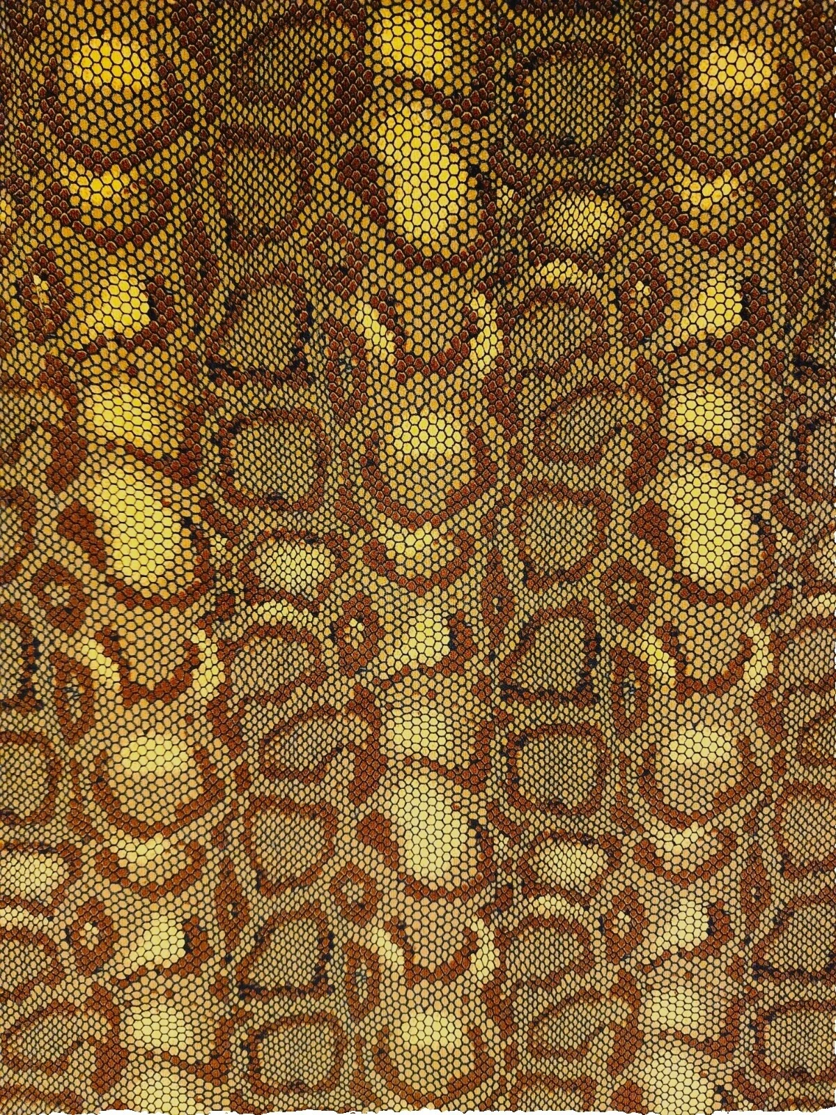 Géneros artesanales de impresión de piel de serpiente de algodón