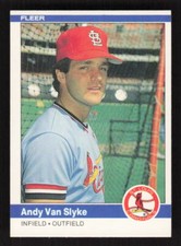 1984 Fleer #339 Andy Van Slyke Rookie St. Louis Cardinals