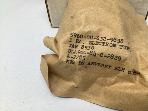 Amperex JAN 8930 Tedrode Electron Tube 5960-00-926-0211 NEW OLD STOCK - Picture 2 of 3
