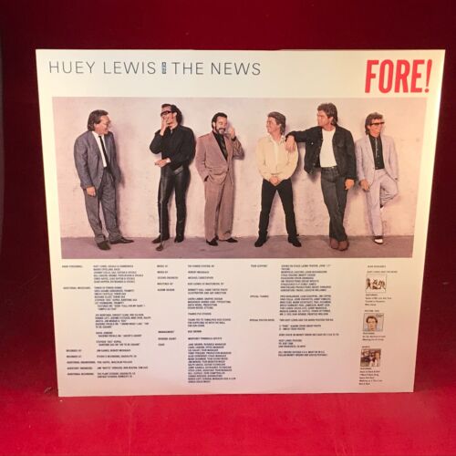 HUEY LEWIS & THE NEWS Fore! 1986 UK vinyl LP + INNER The Power Of Love G - Picture 3 of 6