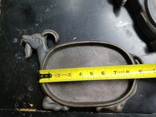 JUEGO DE 4 - Sartén de hierro fundido para servir filete chisporroteante de cabra / fajita - Imagen 3 de 5