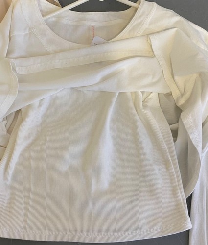 NEW FP Movement Free People Long Sleeve Crop Pullover Lined Women Top SMALL - Picture 3 of 5