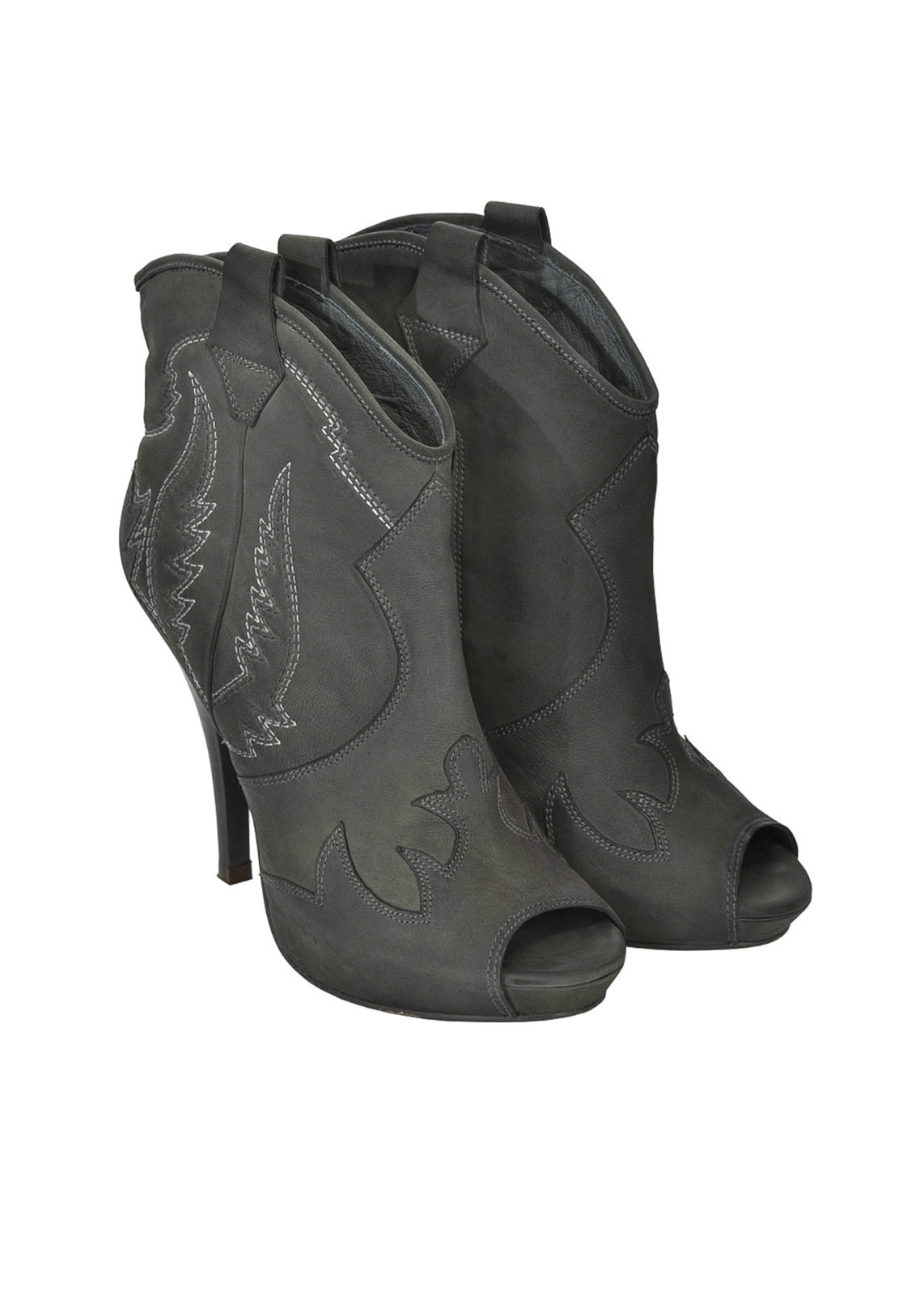 ASH Ankle botas in pelle punta tonda aperta cerniera laterale pelle 100% PROMO ASH Ankle botas in pelle punta tonda aperta cerniera laterale pelle 100% PROMO