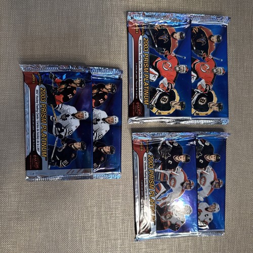 2003 Prism Hockey Sealed Pack MacDonalds Trading Cards - Foto 1 di 2