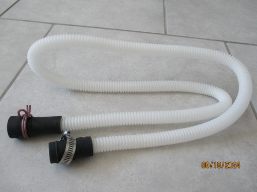 Dishwasher OEM1 AHAM DW-1 Water Hose ID 5/8" OD 1" to ID 1" OD 1 &1/4" w/Clamps - Picture 4 of 4