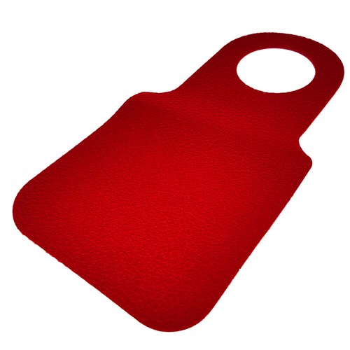 Red Leather Fuel Gas Bib Flap REAR For Porsche 911 996 997 992 991 Guards - Picture 3 of 6