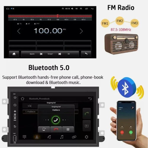 Android 13 Car Radio Stereo Carplay for Ford F150 13-14 Raptor GPS FM Player 32G - Picture 17 of 19