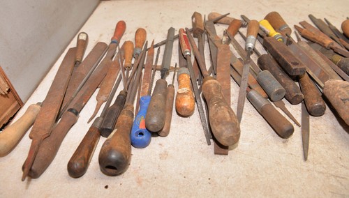75 US made files vintage farriers metal working blacksmith collectible tool lot - Picture 3 of 8
