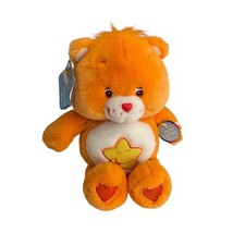 Care Bears Laugh A Lot Bear Singing Stuffed Plush NWT Orange Vintage 2003 Works
