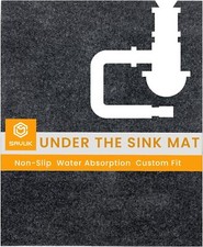 Under Sink Mat Liner Quick Dry Waterproof Non-Adhesive Non-Slip Absorbent Durabl