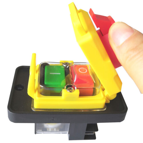 KJD12-14 6Pins 1.5HP Industrielle Not-Aus-Drucktastenschalter für Sägebohrer - Bild 6 von 7