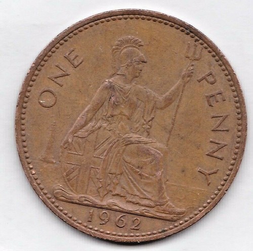 1962 VEREINIGTES KÖNIGREICH GROSSER PENNY. SIE BEWERTEN ES. stk 107 - Bild 1 von 4