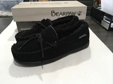 Bearpaw Mindy Women s Moccasin Slippers - Black - Size 6