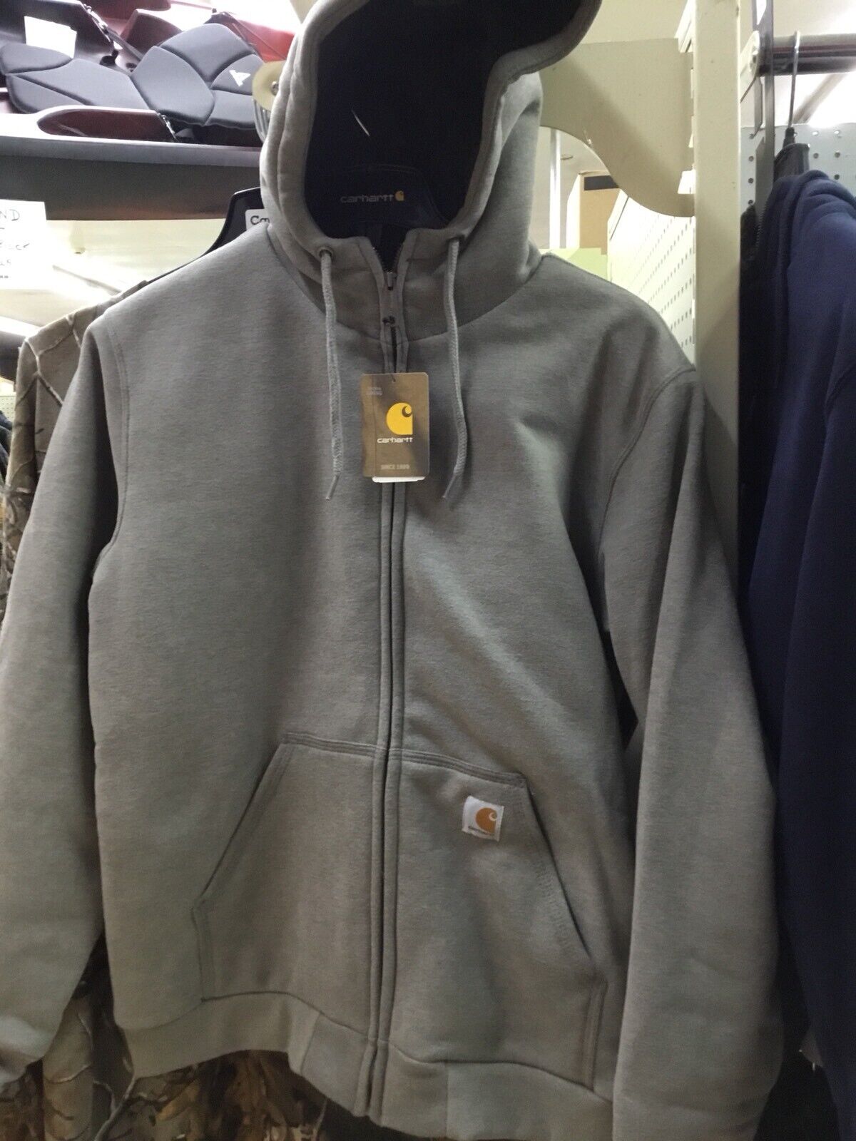 Carhartt 100072-070 Mens Collinston Brushed Fleece Sherpa Lined Sweatshirt Carhartt 100072-070 Mens Collinston Brushed Fleece Sherpa Lined Sweatshirt
