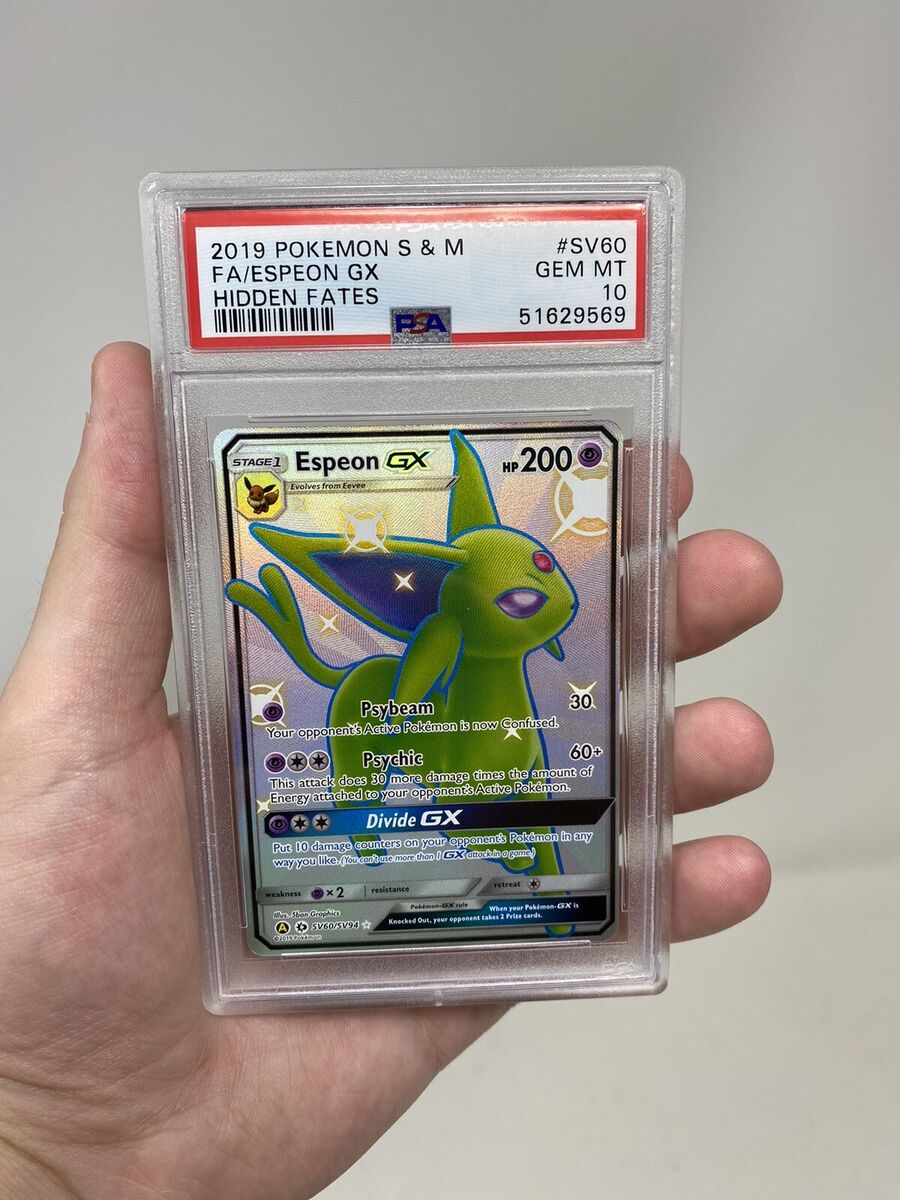 2019 Pokemon Sun & Moon Hidden Fates Shiny Espeon GX #SV60 2019 Pokemon Sun & Moon Hidden Fates Shiny Espeon GX #SV60