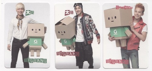Kpop BIGBANG G-Dragon Dae-Sung Tae-Yang 3 card RARE Puzzle