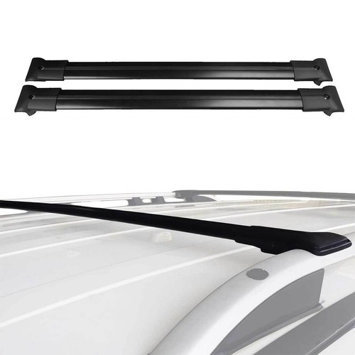 Roof Racks Cross Bars For Vw T5 Transporter 2003-2015 2 Pcs Black - Picture 6 of 6
