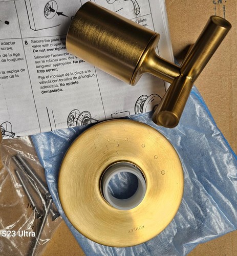 Kohler K-T14490-3-2MB Purist Valve Trim, Vibrant Brushed Moderne Brass - Picture 2 of 3