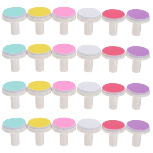 24 Pcs Nail File Pads Baby Tête De Meulage Tout-petit Bébé Lime À Ongles Pour collections