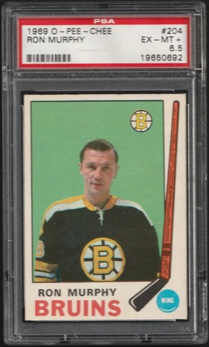 1969/70 OPC PSA 6,5 - Ron Murphy (Boston Bruins) #204 - Imagen 1 de 2