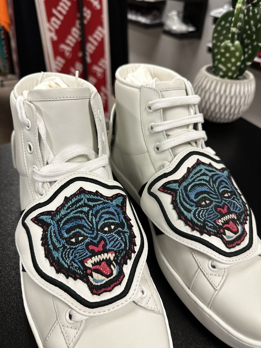 Gucci 'Ace Tiger' High Top Sneaker White Mens Size 7.5G/8US Gucci 'Ace Tiger' High Top Sneaker White Mens Size 7.5G/8US