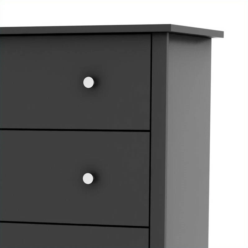 South Shore Breakwater 5 Drawer Chest in Pure Black Finish - Image 2 of 4