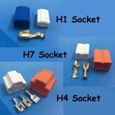 H1 H4 H7 Lamp Holder Ceramic Wire Socket Car Fog Light Headlamp Bulb Socket