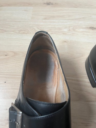 Shoepassion, 45, Monk, Leder, schwarz, Gummiprofilsohle, inkl. Schuhspanner! - Bild 7 von 10