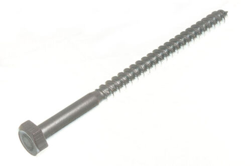 New 4 X Hexagon Hex Head Coach Screws Zinc Plated Steel Fixing M10 X 160mm - One - 第 1/1 張圖片