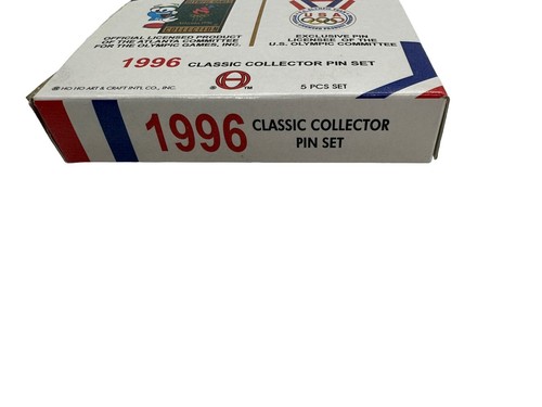 1996 Official Classic Collector Pin Set 5pcs Atlanta Olympic Games New in Box - Picture 3 of 6