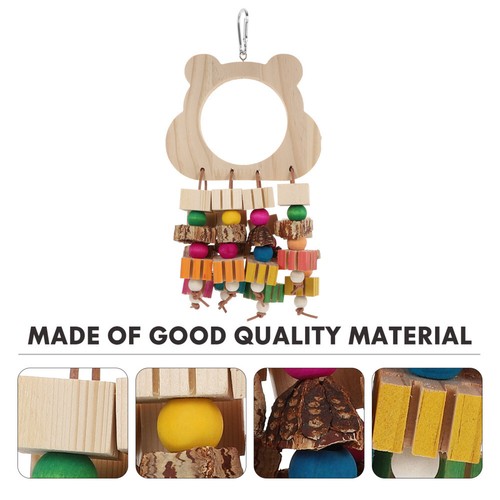 Parrot Climbing Ladder Bird Wooden Chewing Toy Shredding collection Toy