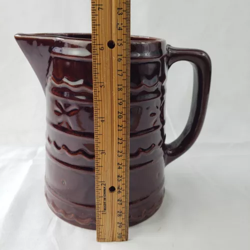 Vintage Marcrest Stoneware Daisy Dot Water Coffee Pitcher 6” Oven Proof USA