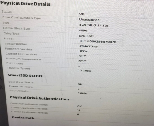 MO003840RXKRK NEW Seagate/HPE 3.84TB 2.5" SAS 12G Server SSD Solid State Drive - Picture 2 of 3