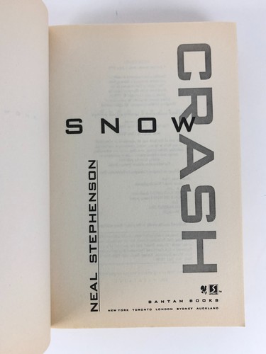 Snow Crash by Neal Stephenson 1st edition/first print trade paperback 1992 Good+ - Imagen 3 de 10
