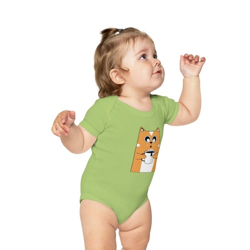 Combed Cotton Baby Bodysuit - Zdjęcie 5 z 10