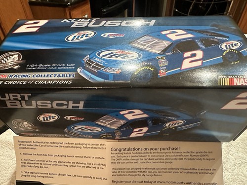 1:24 ACTION 2009 #2 MILLER LITE PENSKE DODGE CHARGER KURT BUSCH New Complete - Picture 4 of 9