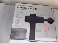 Sharper Image Power Percussion Deep Tissue Massager, 6 Attachments  NewOpen Box