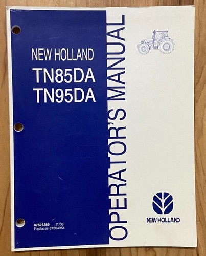Original New Holland TN85DA TN95DA Operator's Manual 2005 2006 - Picture 6 of 9