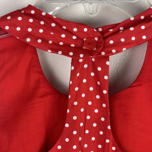 VTG Girls Sz 7/8 Maxi Dress Union Made Red White Blue USA Boho Hippie Patriotic - Picture 17 of 22