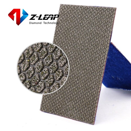 Z-LEAP Diamond Paper Sheet Electroplated Sandpaper Hook and Loop Nylon Backing - Picture 4 of 6