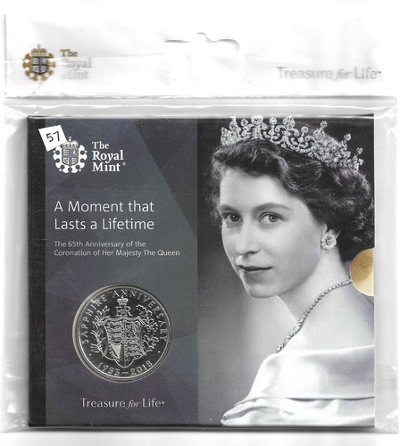 # 57 £5 COIN 2018 SAPPHIRE ANNIVERSARY IN PRESENTATION PACK