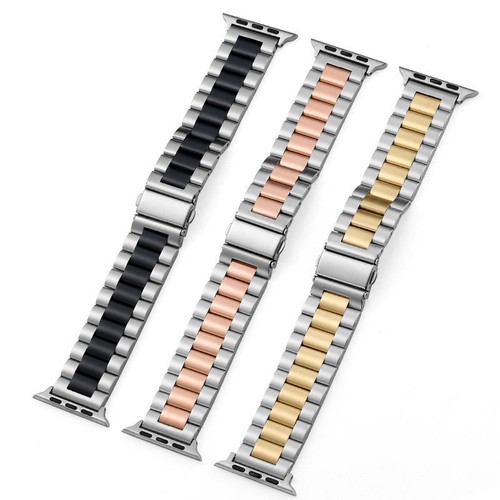 Bracelet de montre maillons bracelet Apple Watch Series 1-6 7 8 9 10 SE ULTRA acier inoxydable - Photo 13/41
