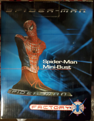 SPIDER-MAN movie mini bust by Factory X (Tobey Maguire) 2002 NIB